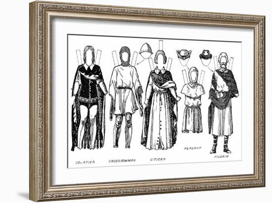 'The Great Gallery of British Costume: Dress Worn In Edward The Third's Reign', c1934-Unknown-Framed Giclee Print