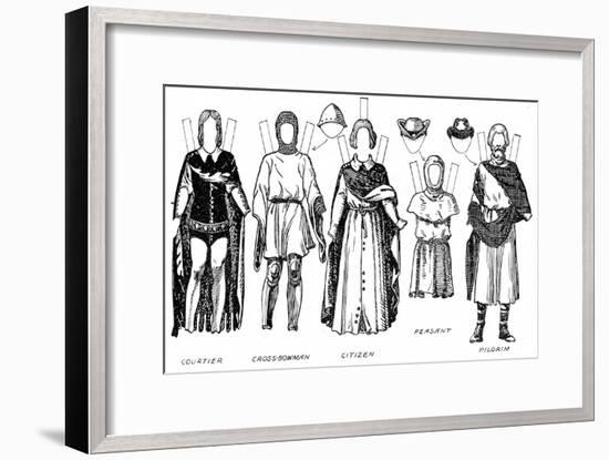 'The Great Gallery of British Costume: Dress Worn In Edward The Third's Reign', c1934-Unknown-Framed Giclee Print
