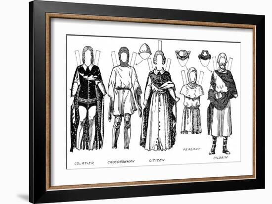 'The Great Gallery of British Costume: Dress Worn In Edward The Third's Reign', c1934-Unknown-Framed Giclee Print