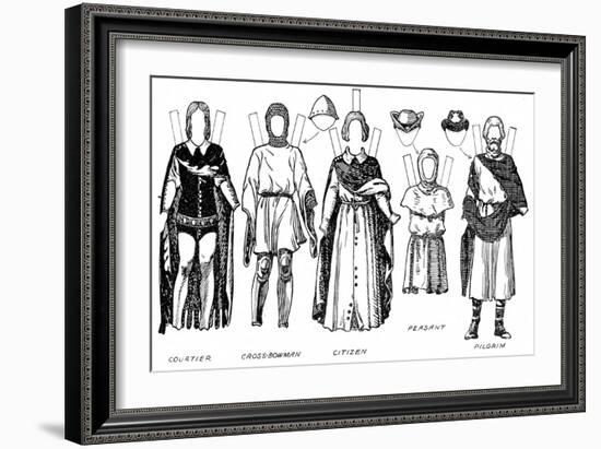 'The Great Gallery of British Costume: Dress Worn In Edward The Third's Reign', c1934-Unknown-Framed Giclee Print