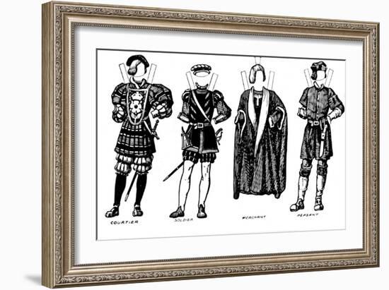 'The Great Gallery of British Costume: Dress Worn in Henry The Eighth's Time', c1934-Unknown-Framed Giclee Print