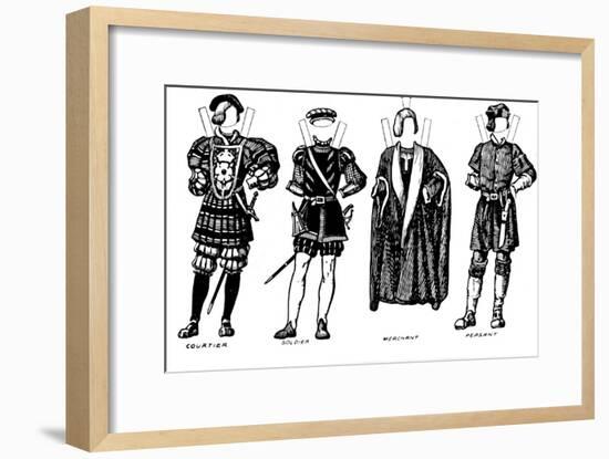 'The Great Gallery of British Costume: Dress Worn in Henry The Eighth's Time', c1934-Unknown-Framed Giclee Print