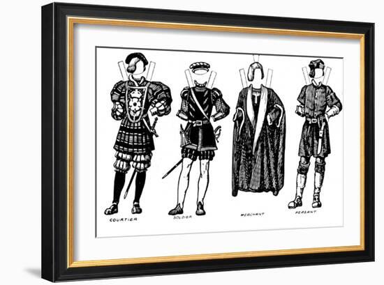 'The Great Gallery of British Costume: Dress Worn in Henry The Eighth's Time', c1934-Unknown-Framed Giclee Print