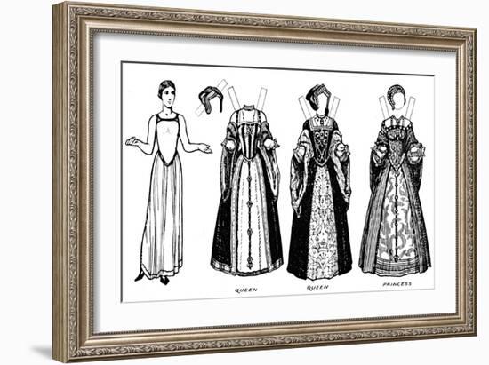 'The Great Gallery of British Costume: Dress Worn in Henry The Eighth's Time', c1934-Unknown-Framed Giclee Print