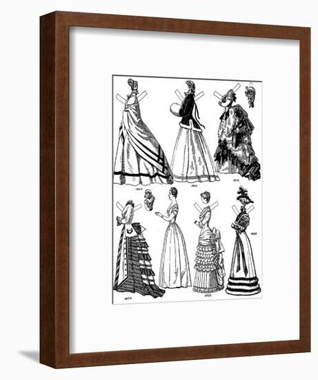 'The Great Gallery of British Costume: Some Women's Fashions from 1843 to 1893', c1934-Unknown-Framed Giclee Print