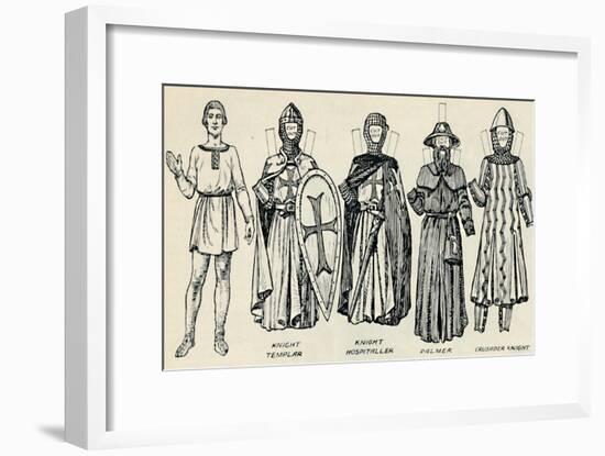 'The Great Gallery of British Costume: Varied Dresses Worn in Norman Times', c1934-Unknown-Framed Giclee Print