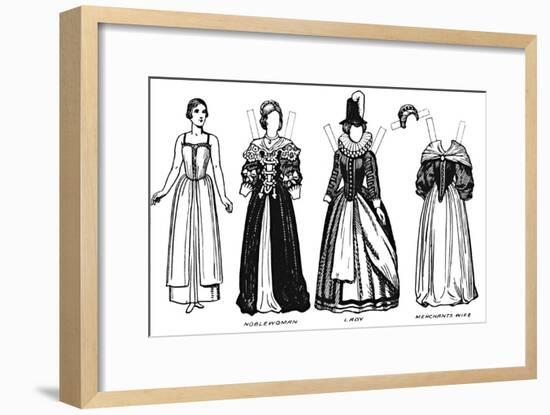 'The Great Gallery of Historic Costume: Dress Worn in James The First's Reign', c1934-Unknown-Framed Giclee Print