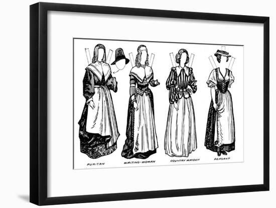 'The Great Gallery of Historic Costume: Dresses Worn in James The First's Reign', c1934-Unknown-Framed Giclee Print