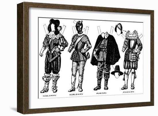 'The Great Gallery of Historic Costume: Dresses Worn in James The First's Reign', c1934-Unknown-Framed Giclee Print