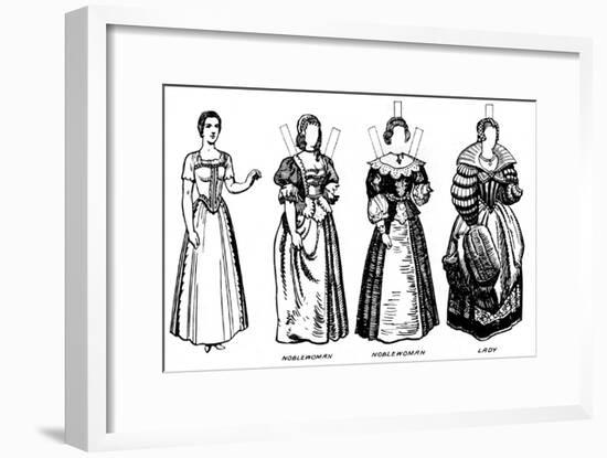 'The Great Gallery of Historic Costume: Dresses Worn in James The First's Reign', c1934-Unknown-Framed Giclee Print
