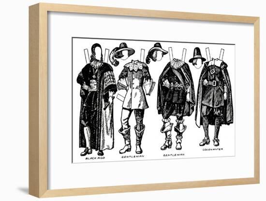 'The Great Gallery of Historic Costume: Some Dresses of Charles The First's Time, c1934-Unknown-Framed Giclee Print