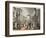 The Great Gallery of the Louvre in Paris, France 19th Century-null-Framed Giclee Print