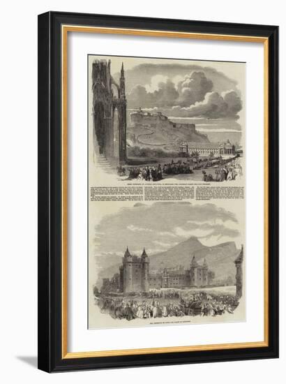 The Great Gathering of Juvenile Abstainers at Edinburgh-null-Framed Giclee Print