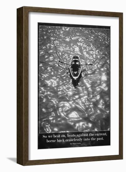The Great Gatsby Quote-null-Framed Art Print