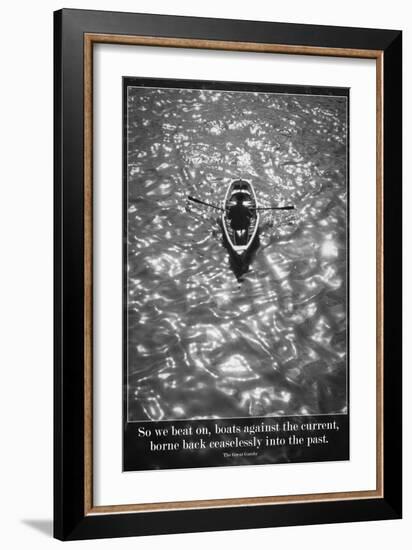 The Great Gatsby Quote-null-Framed Art Print