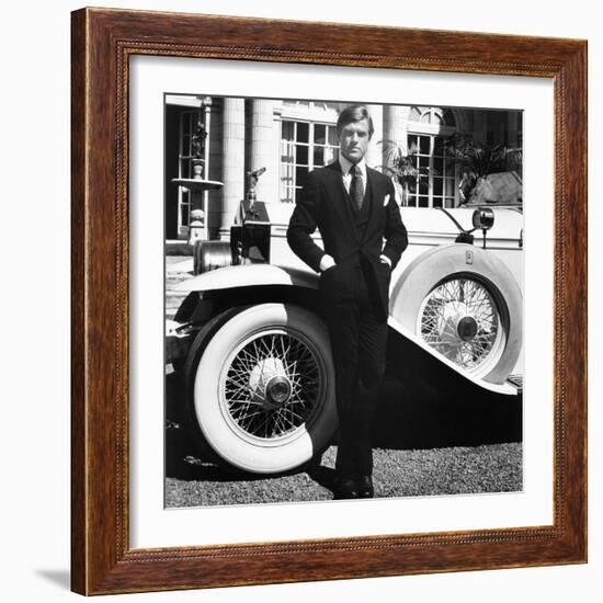 The Great Gatsby, Robert Redford, 1974-null-Framed Premium Photographic Print