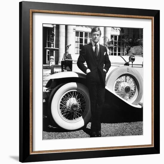 The Great Gatsby, Robert Redford, 1974-null-Framed Premium Photographic Print