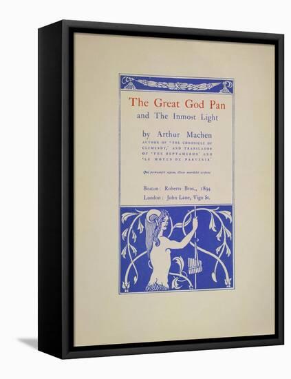 The Great God Pan-Aubrey Beardsley-Framed Premier Image Canvas