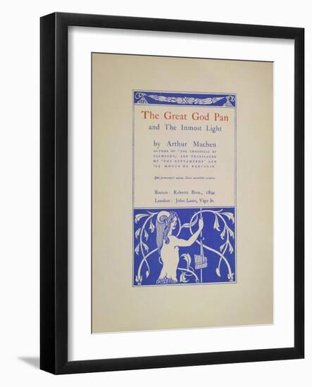 The Great God Pan-Aubrey Beardsley-Framed Giclee Print