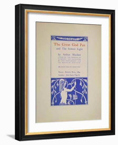 The Great God Pan-Aubrey Beardsley-Framed Giclee Print