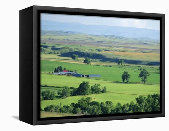 The Great Grasslands Valley of the Little Bighorn River, Near Billings, Montana, USA-Anthony Waltham-Framed Premier Image Canvas