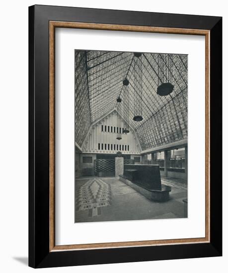 The Great Hall, Bank of Rotterdam, The Hague', 1920-Unknown-Framed Photographic Print