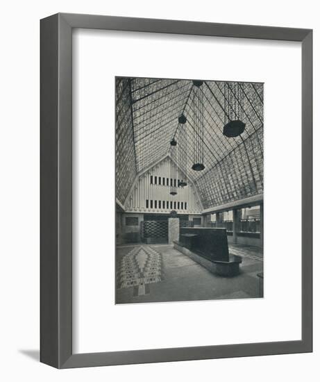 The Great Hall, Bank of Rotterdam, The Hague', 1920-Unknown-Framed Photographic Print