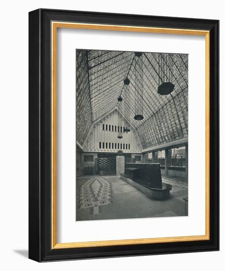 The Great Hall, Bank of Rotterdam, The Hague', 1920-Unknown-Framed Photographic Print