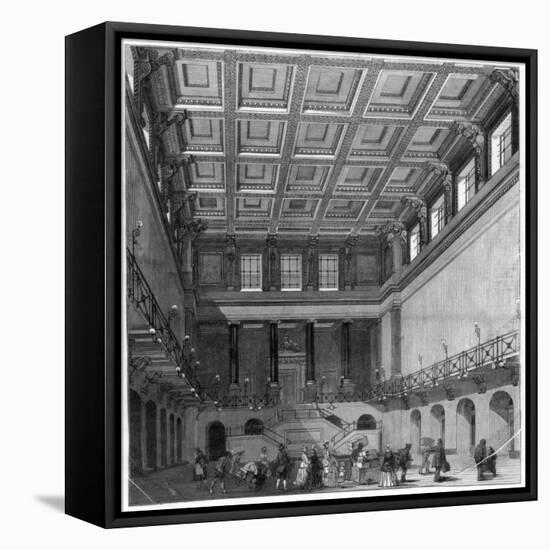 The Great Hall, Euston Square Satation, 1849-null-Framed Premier Image Canvas