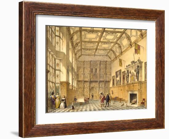 The Great Hall, Hatfield, Berkshire, 1600, Illustration from 'Architecture of the Middle Ages',…-Joseph Nash-Framed Giclee Print