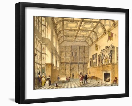 The Great Hall, Hatfield, Berkshire, 1600, Illustration from 'Architecture of the Middle Ages',…-Joseph Nash-Framed Giclee Print