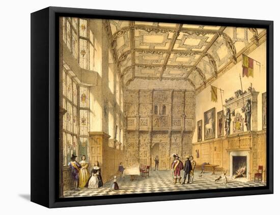 The Great Hall, Hatfield, Berkshire, 1600, Illustration from 'Architecture of the Middle Ages',…-Joseph Nash-Framed Premier Image Canvas