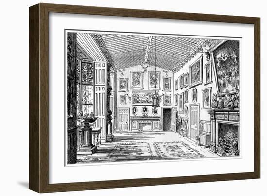 The Great Hall of Charlecote Park, Warwickshire, 1885-Edward Hull-Framed Giclee Print