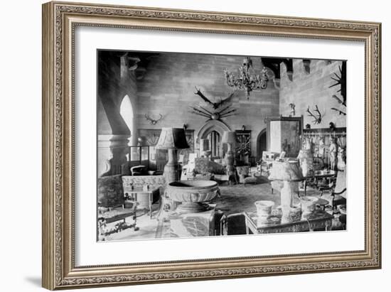 The Great Hall, Warwick Castle, 1924-1926-HN King-Framed Giclee Print