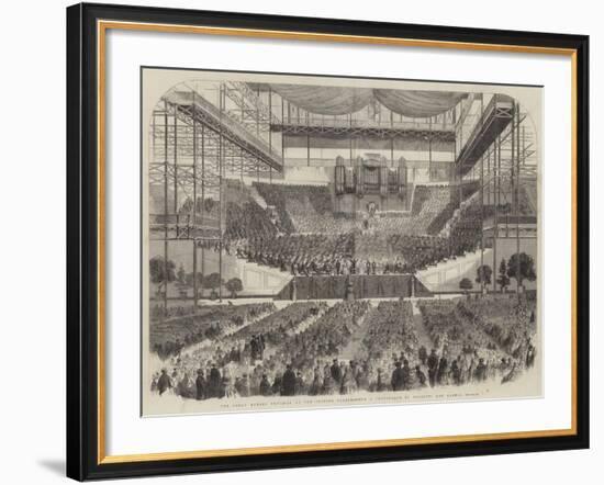 The Great Handel Festival at the Crystal Palace-null-Framed Giclee Print