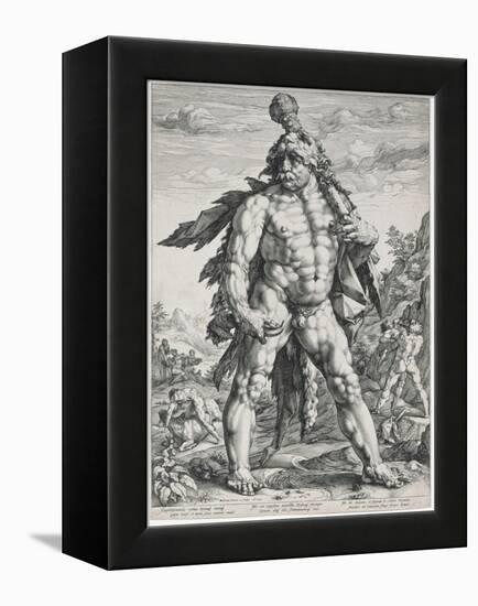 The Great Hercules, 1589-Hendrik Goltzius-Framed Premier Image Canvas