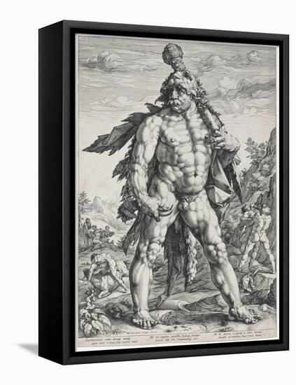 The Great Hercules, 1589-Hendrik Goltzius-Framed Premier Image Canvas