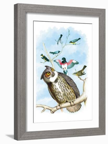 The Great Horned Owl-Theodore Jasper-Framed Art Print