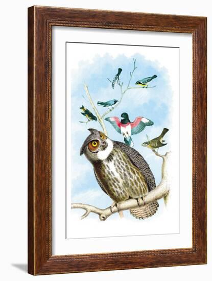 The Great Horned Owl-Theodore Jasper-Framed Art Print