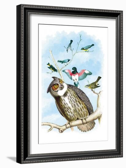 The Great Horned Owl-Theodore Jasper-Framed Art Print