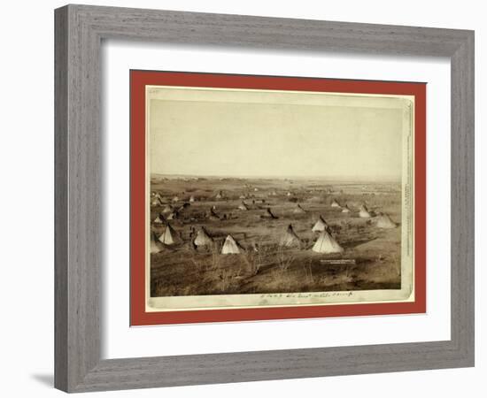 The Great Hostile Camp-John C. H. Grabill-Framed Giclee Print
