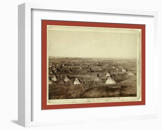 The Great Hostile Camp-John C. H. Grabill-Framed Giclee Print