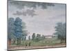 The Great House and Park at Chawton, circa 1700 (Gouache)-null-Mounted Giclee Print