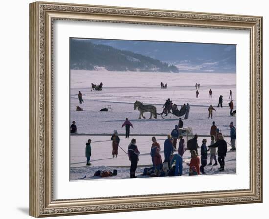 The Great Ice Fair, Lillehammer, Norway, Scandinavia-Adam Woolfitt-Framed Photographic Print