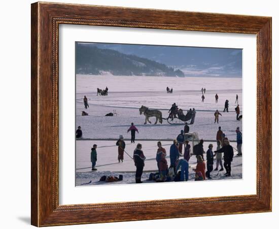 The Great Ice Fair, Lillehammer, Norway, Scandinavia-Adam Woolfitt-Framed Photographic Print