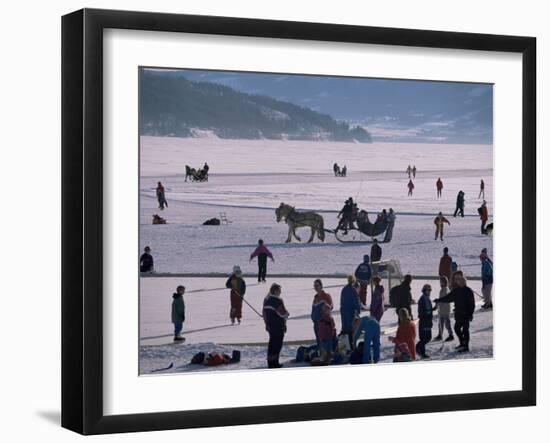 The Great Ice Fair, Lillehammer, Norway, Scandinavia-Adam Woolfitt-Framed Photographic Print