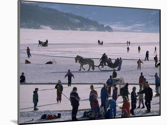 The Great Ice Fair, Lillehammer, Norway, Scandinavia-Adam Woolfitt-Mounted Photographic Print