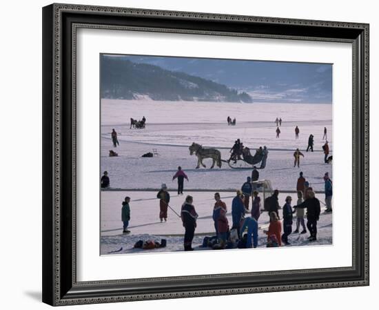 The Great Ice Fair, Lillehammer, Norway, Scandinavia-Adam Woolfitt-Framed Photographic Print