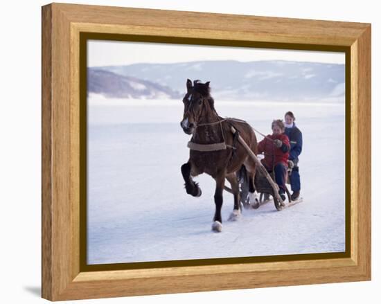 The Great Ice Fair, Lillehammer, Norway, Scandinavia-Adam Woolfitt-Framed Premier Image Canvas