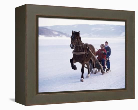 The Great Ice Fair, Lillehammer, Norway, Scandinavia-Adam Woolfitt-Framed Premier Image Canvas